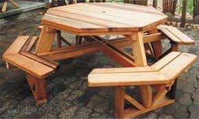 How To Build An Octagon Picnic Table Picnic Table Octagon Picnic Table Build A Dog House