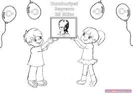 Cumhuriyet Bayrami Boyama Sayfasi Boyama Sayfalari Sanat Dramalar