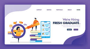 Here are the latest fresh graduate jobs in uae with salary as of apr 2021. We Re Hiring Fresh Graduate Concept Design For Landing Page Flat Cartoon Character Holding Magnifying Glass To See Detail Of Job Applicant Data Can Use For Homepage Website Web Mobile App Poster 1829987