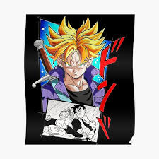 The dragon ball z trading card game was released after the dragon ball gt game was finished. Kid Trunks Posters Redbubble