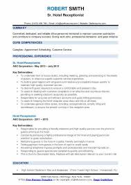 Below is the resume format pdf for freshers that will help you in formatting your own. Hotel Receptionist Resume Samples Qwikresume