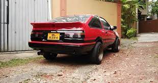 Used and new vehicles for sale in sri lanka. Toyota Ae85 In Srilanka Drift Cars Jdm Cars Stock Car