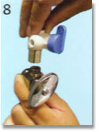 The kit includes hardware for easy installation. Quick Connect Ice Maker Kit By John Guest