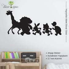 Bebek odası kendin yap duvar süsleri: Cocuk Odalarinda En Cok Kullanilan Dekorlarin Basinda Gelirler Hayvanlar Cocukca Bakis Acisi Ile Yapilmis Hayvan Figurleri Hem Sticker H Dekor Duvar Hayvanlar
