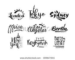 Names Of Cities London Tokyo Sydney Pisa Los Angeles Berlin New York Reykjavik Barcelona City Lettering Design Hand D Lettering Lettering Design City