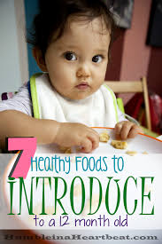 7 Healthy Foods To Introduce At 12 Months Organic Baby Food Baby Food Recipes Baby Eating