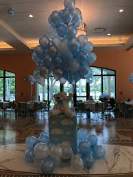 Boy Teddy Bear Baby Shower Baby Shower Balloons Baby Bear Baby Shower Baby Boy Shower