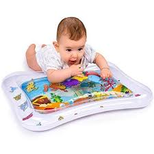 Adorable Tummy Time Mat For Infants Colorful Amp Fun Inflatable Baby Water Mat Leakproof Pvc Water Tummy Time Mat Tummy Time Activities Baby Activity Gym