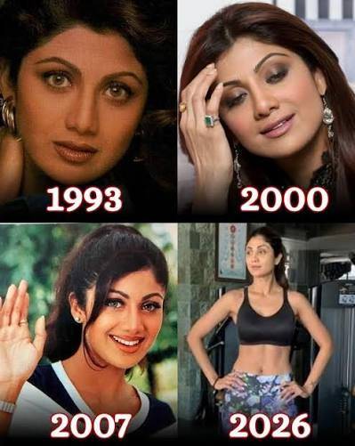 Bollywood's ultimate fitness queen 👑 Shilpa Shetty proves that age is just a number! 🔥 From her early days to now, her stunning transformation is all about dedication, discipline, and self-love 💪🧘‍♀️