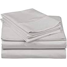 Enjoy free shipping on most stuff, even big stuff. Buy Olympic Queen Cotton Bed Sheets Set 400 Thread Count Cotton Sheets 4 Piece Sheet Set Fits Mattress Upto 12 Inch Deep Pocket Fitted Sheet 66 X 80 Size Sheets Light Grey Solid Olympic Queen Size