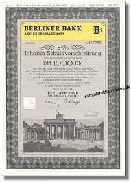Im postbank banking & brokerage erwartet sie ein vielfältiges angebot. Berliner Bank Aktiengesellschaft B Inhaber Sv 8 75 Abb Brandenburger Tor B