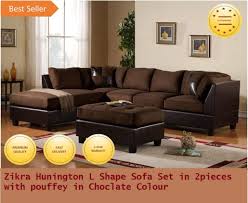 Buy l shaped sofas online at india's largest sofa store furny.in. Zikra L Shape Five Seater Sofa Chocolate Amazon In Electronics
