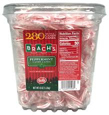 Brach S Bob S Mini Candy Canes Christmas Candy Tub 43 Oz 280 Ct Walmart Com Walmart Com
