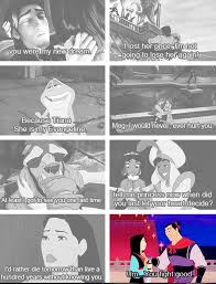 Poor Poor Shang Either That Or The Writer For This Movie Really Dropped The Ball Or Never Dated In High School And Disney Funny Disney Quotes Disney Love