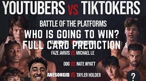 The upcoming fight between youtubers and tiktoker has been marketed as a battle of the platforms. Utlgiplmeey4mm