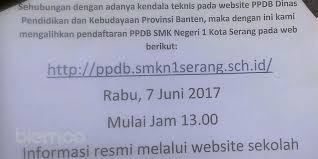 Situs ini dipersiapkan sebagai layanan sistem informasi ppdb online atau psb online jenjang sekolah sd, smp, sma dan smk di wilayah dinas pendidikan prov. Ppdb Bantenprov Go Id