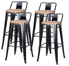 Whatever the style of your kitchen, dining room or patio. Metropolis Low Back Bar Stool Industrial Bar Stools And Counter Stools By New Pacific Direct Inc Houzz