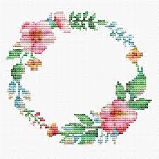 Each donation helps to support the cost of the website and encourages me to post more free charts. Cross Stitch Flower Border Round Novocom Top
