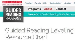 Scholastic Leveled Books Chart This Chart Indicates The
