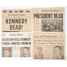 Dan rather | cbs news dallas reporting: Americana President Kennedy Historic Newspapers Collection Of 21 Newspapers From November 1963 Jfk Assassination Including Dallas New York Los Angeles Washington Etc Cowan S Auction House The Midwest S Most Trusted