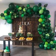 Favorite add to more colors one wild year banner / gold glitter first birthday sign / wilderness forest theme decor / boy's party / 1st bohemian safari. Lanwangji Jungle Theme Party Supplies Safari Party Decorations Jungle Safari Theme Balloon 126pcs Balloon Garland Arch Kit For Safari Theme Party Buy Online In Macau At Macau Desertcart Com Productid 151331153