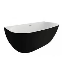 Eine gute wahl, nicht zuletzt in kleineren badezimmern. Freistehende Badewanne Vorwand Badewanne 160x80 Risa Schwarz Matt Ablaufgarnitur Gratis 00479