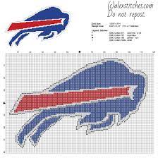 Original cross stitch patterns to print online. Buffalo Bills National Football League Nfl Team Free Cross Stitch Pattern 112 X 73 Stitches 4 Dmc Threads Cross Stitch Cross Stitch Patterns Free Cross Stitch