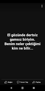Benim Neler Cektigimi Kim Bilir Sozleri Sozlermer
