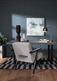 But this yellow accent chair against the gray wall, with a hint of gray. 2021 Color Trends Elevated Comfort Colorfully Behr