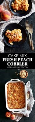 I guess you could call it a peach. Cake Mix Fresh Peach Cobbler Melanie Makes