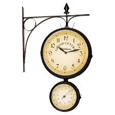 Check spelling or type a new query. Grand Central Indoor Outdoor Wall Clock Thermometer Outdoor Wall Clocks Bracket Clocks Outdoor Clock