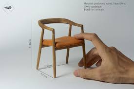 Dollhouse Wood Chair 1 6 Scale Furniture Miniature For Etsy Miniature Furniture Modern Dollhouse Furniture Wood Chair