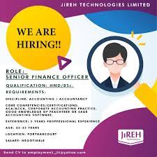 Explore all 362.000+ current jobs in united kingdom and abroad. Senior Finance Officer Connectnigeria Com Jobs