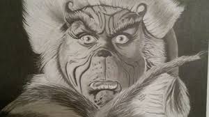 Drawing The Grinch Jim Carrey Version Grinch Drawing Sketches Drawings