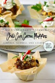 Chili Con Carne Muffins Optional Glutenfrei Rezept Rezepte Fingerfood Chili Con Carne