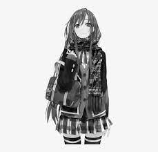 We've seen badasses in action anime and we've seen them doing impossible things, awesome things, explosive things while looking damn great at the same we're going to talk about the women in anime who are equally badass. Black And White Edit Monochrome Anime Girl Click And Anime Girl Cool Police Free Transparent Png Download Pngkey