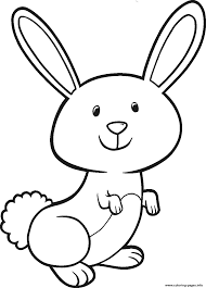 In fact, if it weren't for the influence of bunnies, many of us might have additional difficulty feeding our kids vegetables. Cute Rabbit Bunny Coloring Pages Printable
