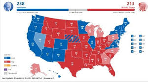 Hasil Pilpres Amerika Biden Unggul 238 Electoral Votes Trump 213 Tapi Mendominasi 6 Negara Bagian Tribunnews Com Mobile