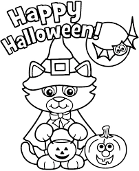 This collection includes mandalas, florals, and more. Printable Happy Halloween Coloring Page