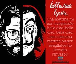 Hi beauty!, hello babe, ciao bella, hi handsome, bye for now. What Are The Full Lyrics Of The Song Bella Ciao Quora