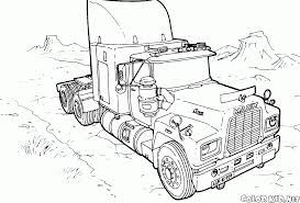 Kenworth truck colors are made to attract attention. Coloring Page Large Truck