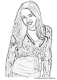 Later you can print it and color it as you like. Hannah Montana Coloring Pages Kidsuki