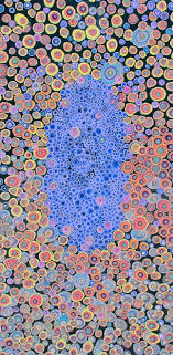 Laura Gurton Unknown Species Series Modern Art Abstract Oil Pastel Paintings Resin Painting