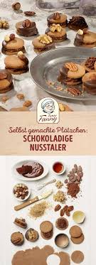 Schokoladige Nusstaler Rezept Kekse Lebensmittel Essen Platzchen Teig