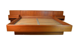 I think the best way to describe this bed is by saying it's fine. don't expect high quality craftsmanship here, this, like all things on wayfair, is mass produced in some factory in the developing world with very little quality control. Danish Teak Platform Bed King Size 1 800 00 King Platform Bed Platform Bed Platform Bed With Storage