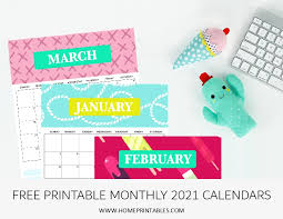 Choose your favorite from these free june 2021 calendar templates, download them and print them out. Free Monthly Calendar 2021 Printable Super Cute Style