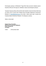 *berkuasa menentukan pegesahan bagi undang undang yang dibuat oleh parlimen dan dewan undangan negeri. Facebook