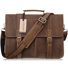 Amazon Com Jack Chris Men Leather Laptop Bag Briefcase Messenger Bag N1115 Briefcases Leather Briefcase Men Leather Messenger Bag Men Business Laptop Bag