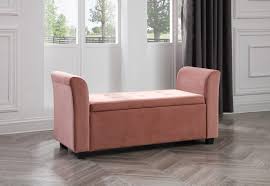 Re loved in antique ivory, with a little art work & a. Home Source Blush Pink Linen Fabric Ottoman Window Storage Seat Bedding Blanket Box Large Buy Online In Aruba At Aruba Desertcart Com Productid 165013475