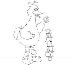 Birds are communicating to other birds like calls, visual signals, and songs. Big Bird Coloring Pages